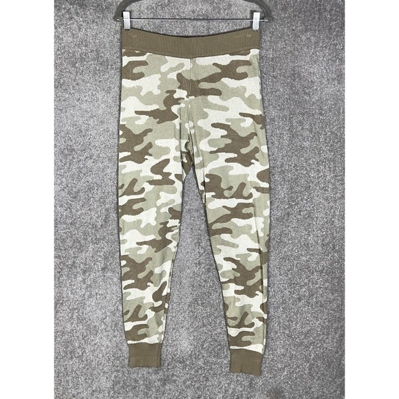 OVLA Camouflage Knit‎ Pull On Jogger Lounge Pants Womens Size Small Green - Picture 1 of 8